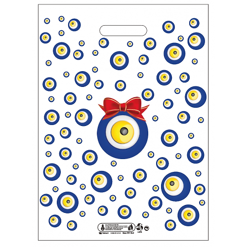 Takviyeli Renkli Mağaza Poşeti No:3 33x45cm 50 Adet