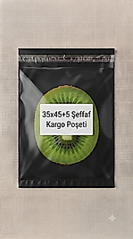 35x45+5 Biryüzü Şeffaf Kargo Poşeti