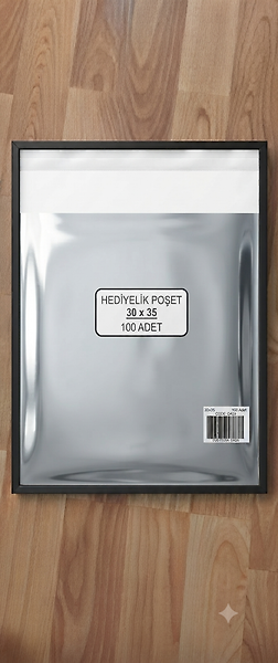 30x35/100 Adet Metalize Bantlı Hediye Paketi