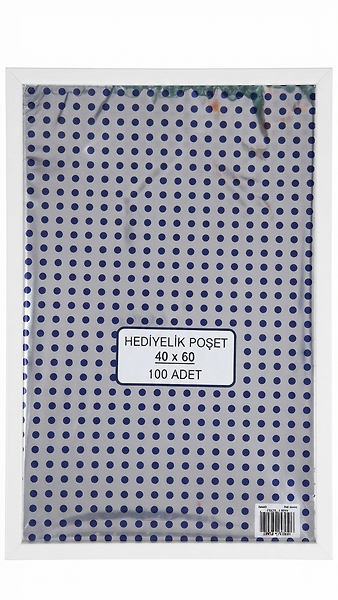 100 Adet 40x60 Metalize Hediye Paketi 40x60 cm Kendinden Bantlı Renkli Hediye Paketi