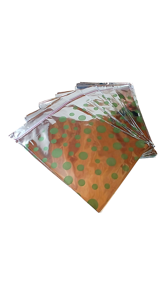100 Adet 17*25 Metalize Hediye Paketi 17x25 cm Kendinden Bantlı Renkli Hediye Paketi