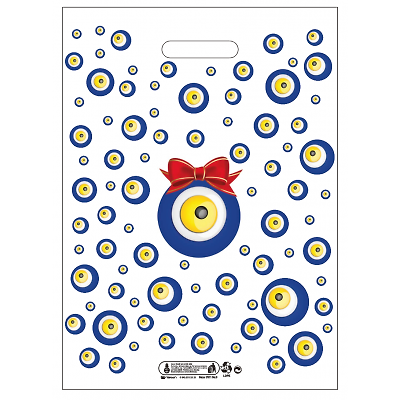 Poşet El Geçme Takviyeli Çok Renkli 40 X 50 No:4 (50 Adet) 1 Paket.