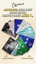 Kampanya 2000 Adet 25x35 Bantlı Hediye Paketi