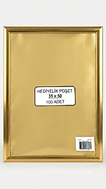100 Adet 35x50  Metalize Hediye Paketi 35x50cm Kendinden Bantlı Renkli Hediye Paketi