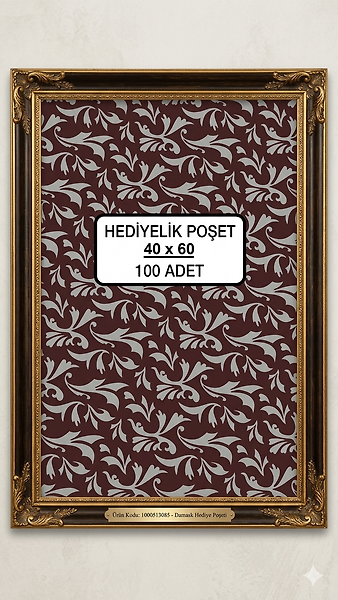 100 Adet 40x60 Metalize Hediye Paketi 40x60 cm Kendinden Bantlı Renkli Hediye Paketi
