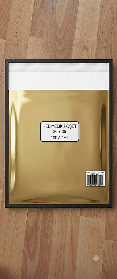 30x35/100 Adet Metalize Bantlı Hediye Paketi