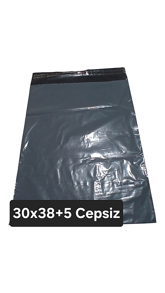 30x38+5 Cepsiz Kargo Poşeti  30 Mikron  1 Paket 100 Adet