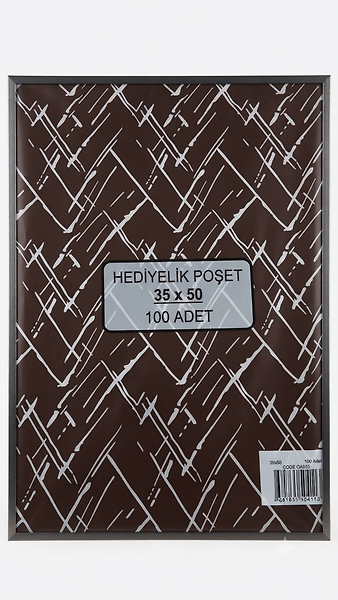 100 Adet 35x50  Metalize Hediye Paketi 35x50cm Kendinden Bantlı Renkli Hediye Paketi