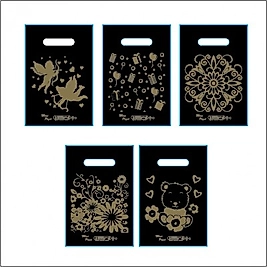 1000 Adet NO:0 El Geçme  Baskılı Poşet En:20 cm/Boy:30 cm 1000(Bin)Adet