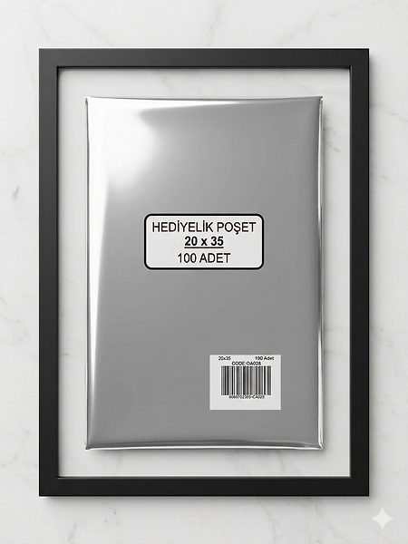 20x35/100 Adet Metalize Bantlı Hediye Paketi