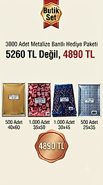Butikler İçin Toptan Kampanya Tam 3000 Adet Hediye Paketi