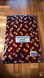 100 Adet 30x45 Metalize Hediye Paketi 30x45 cm Kendinden Bantlı Renkli Hediye Paketi