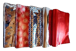 100 Adet 30x45 Metalize Hediye Paketi 30x45 cm Kendinden Bantlı Renkli Hediye Paketi
