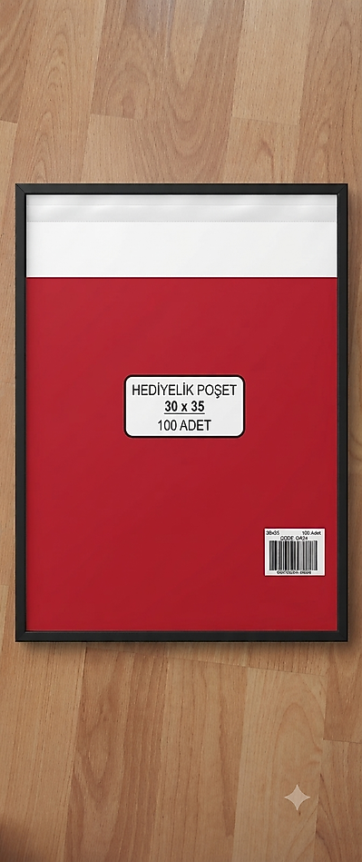 30x35/100 Adet Metalize Bantlı Hediye Paketi