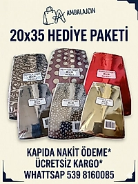 20x35/100 Adet Metalize Bantlı Hediye Paketi
