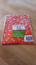 100  Adet Metalize Bantlı Poşet 20x25 Cm 100 Adet